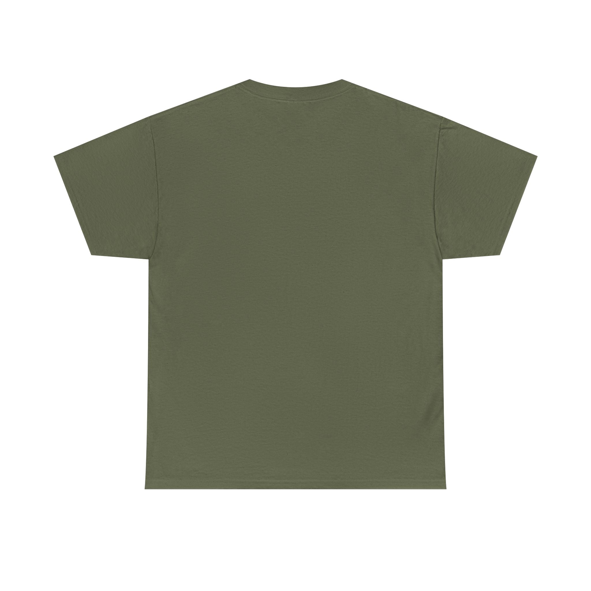 Minimalist Laurel Crown Tee — Small Gold Crest Chest Print