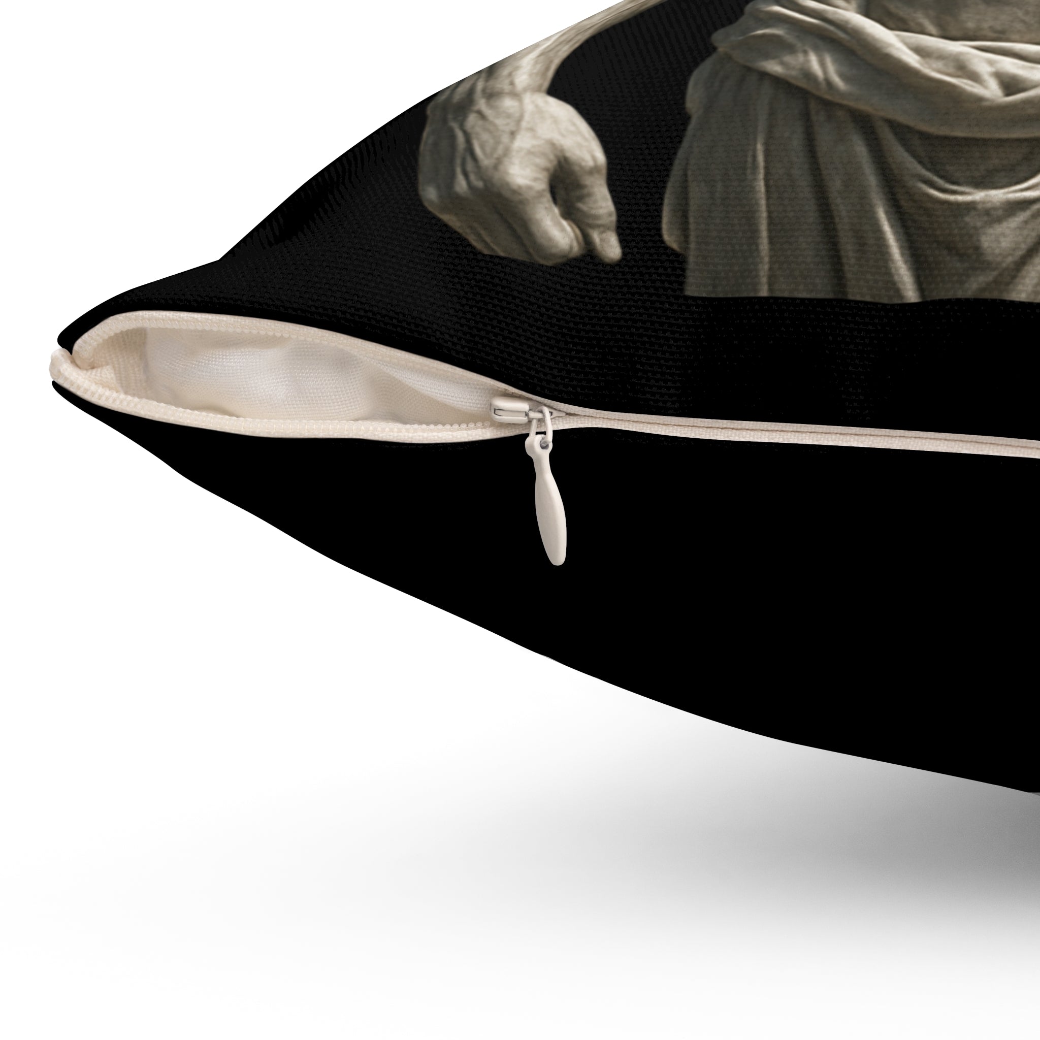 Muscular David Statue Decorative Throw Pillow