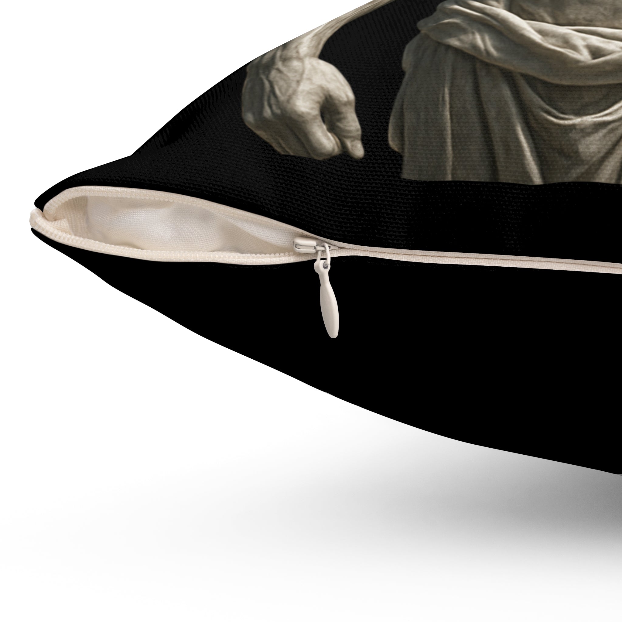 Muscular David Statue Decorative Throw Pillow